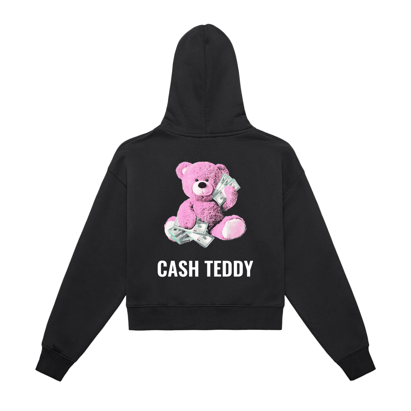 CASHTEDDY Zip-Up Cropped Hoodie