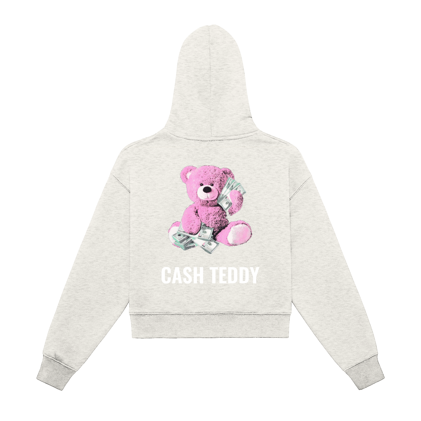 CASHTEDDY Zip-Up Cropped Hoodie