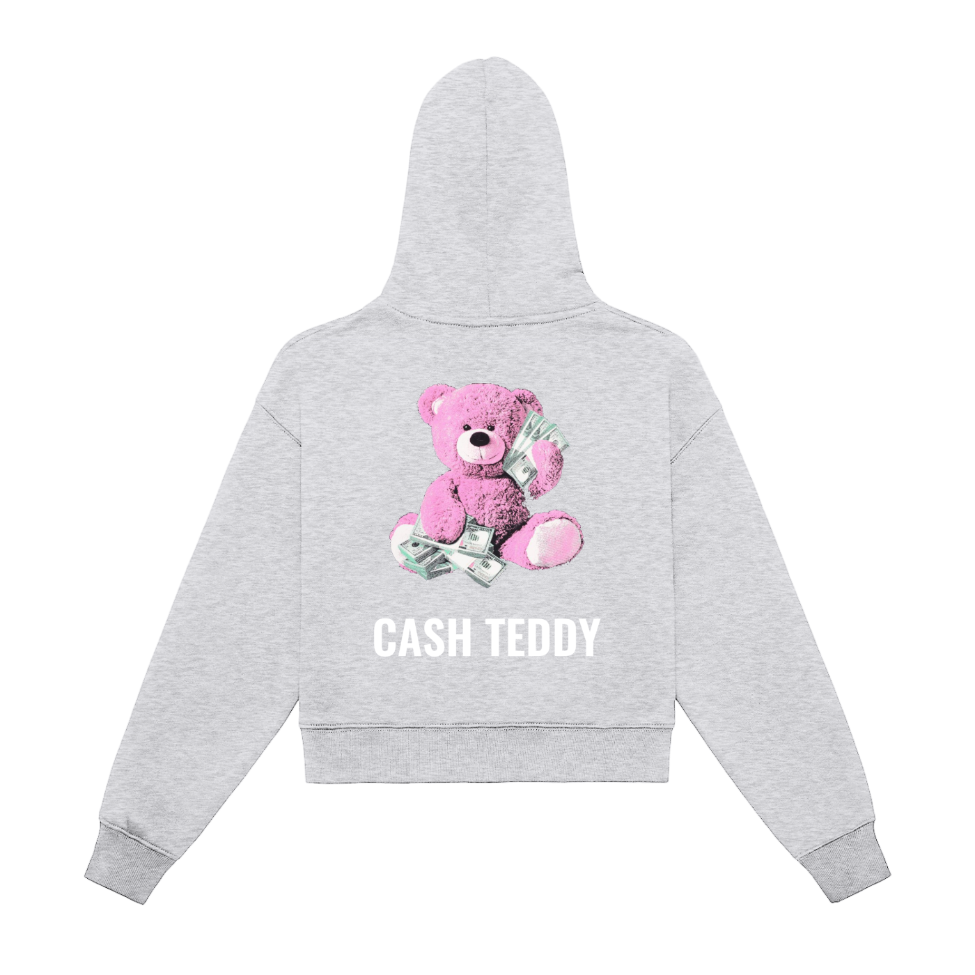 CASHTEDDY Zip-Up Cropped Hoodie