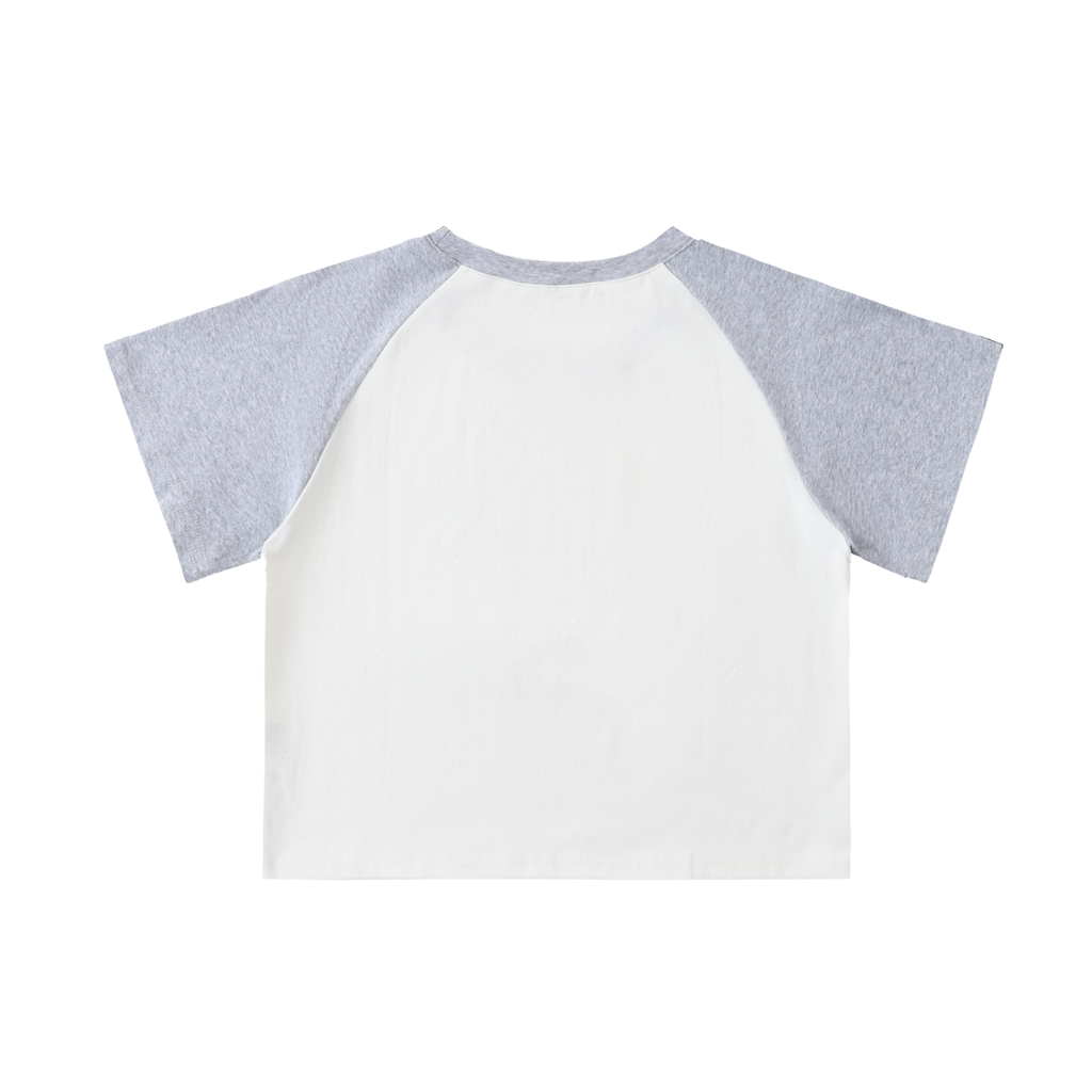 CASHTEDDY Raglan Sleeve Crop Top