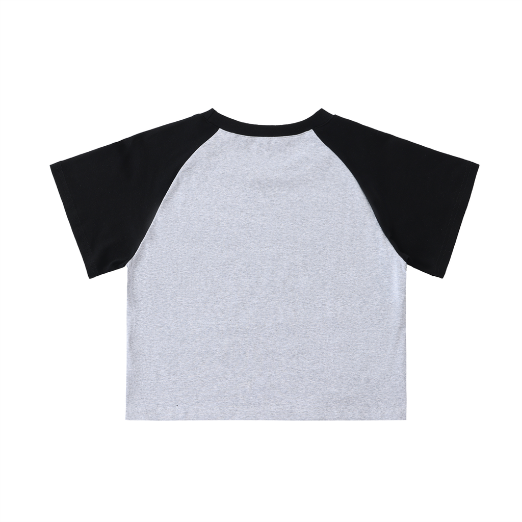 CASHTEDDY Raglan Sleeve Crop Top