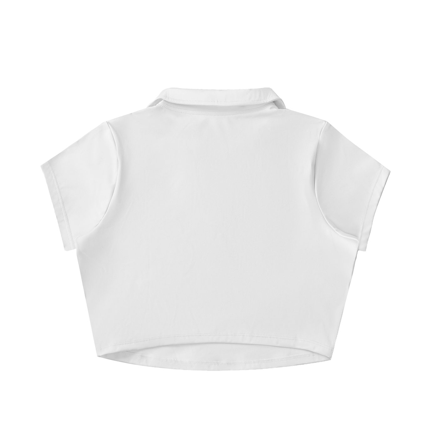 CASHTEDDY Polo Crop Top