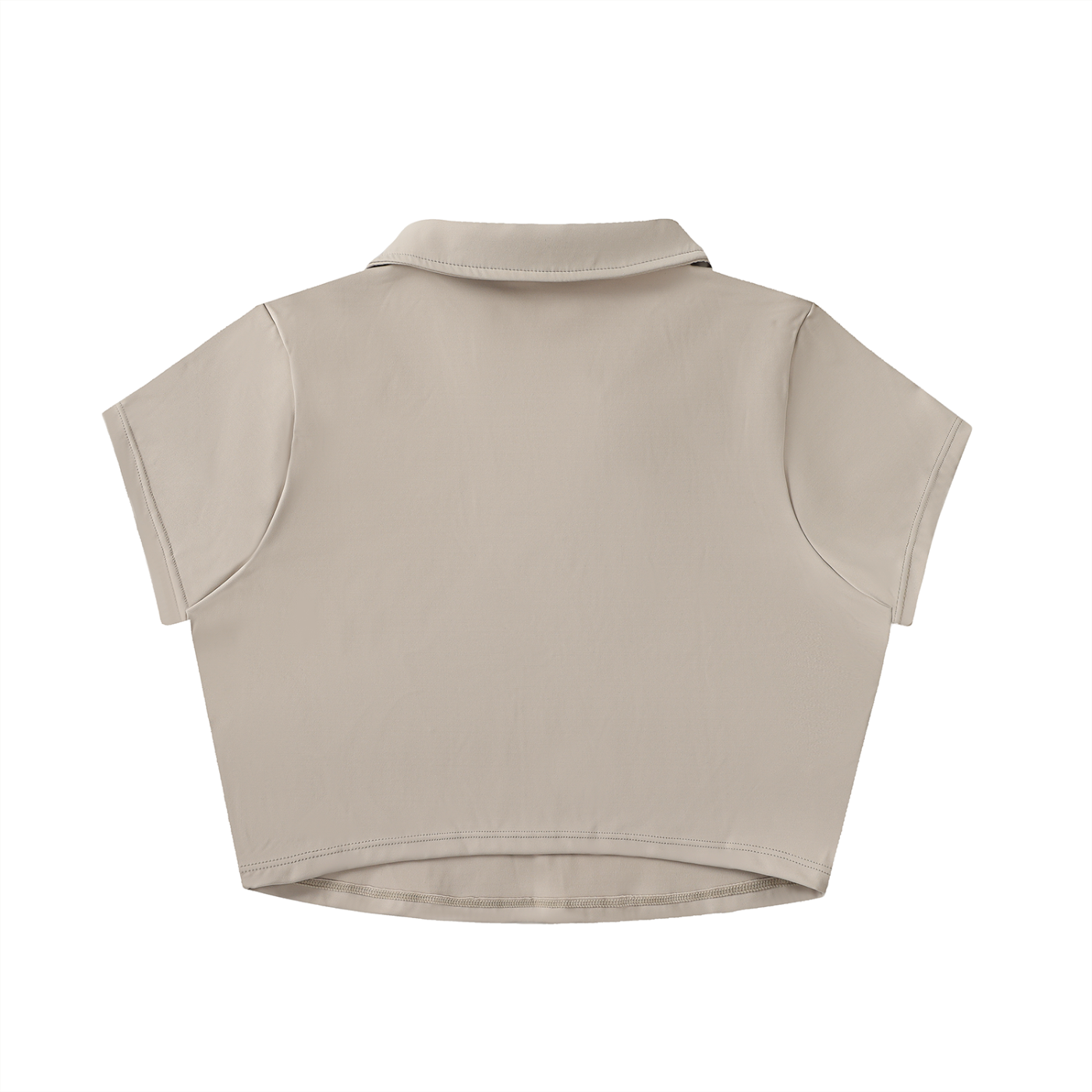 CASHTEDDY Polo Crop Top