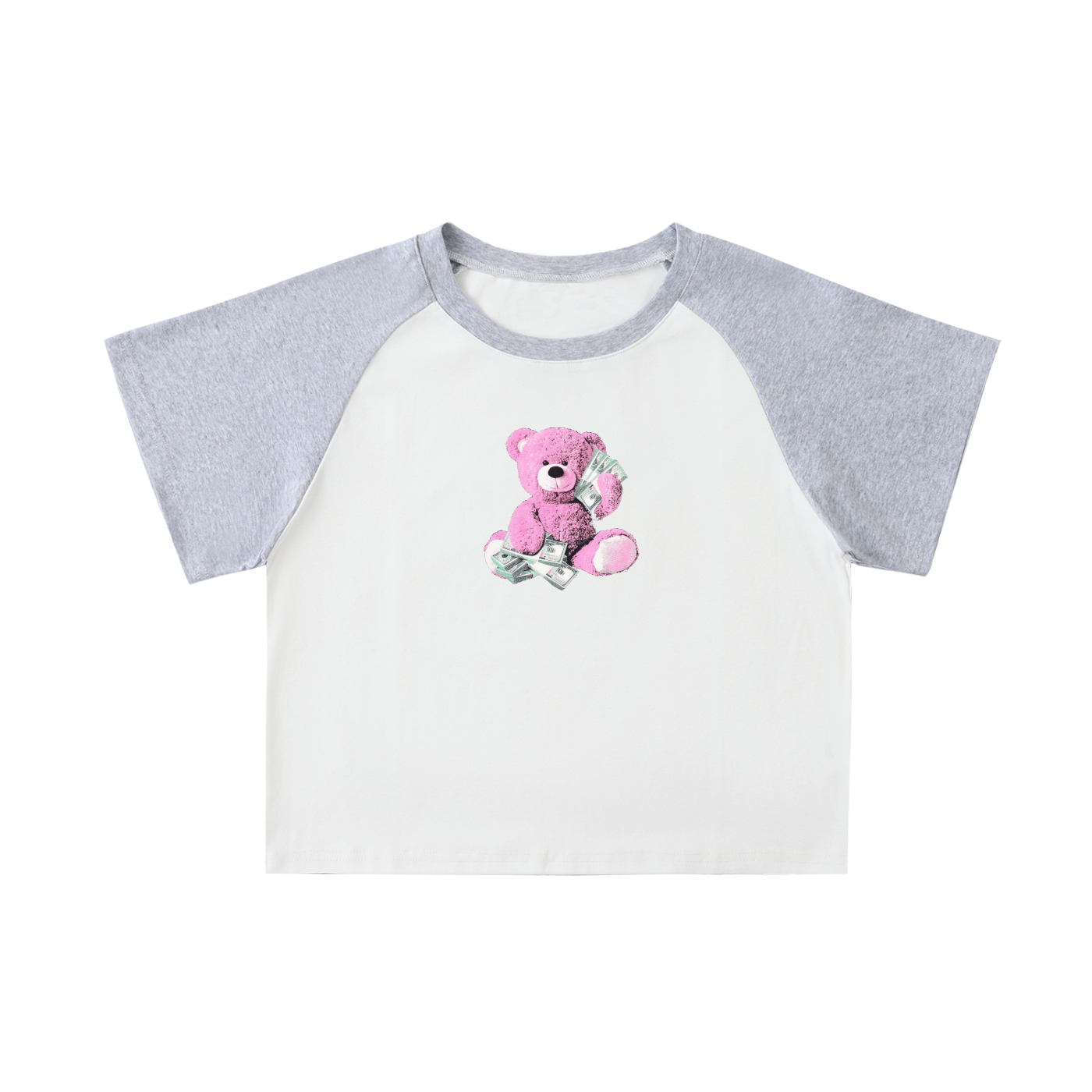 CASHTEDDY Raglan Sleeve Crop Top