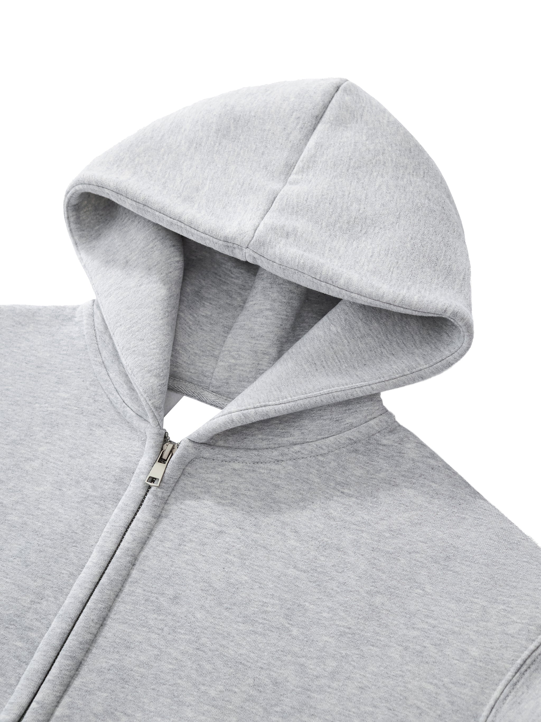 CASHTEDDY Zip-Up Cropped Hoodie