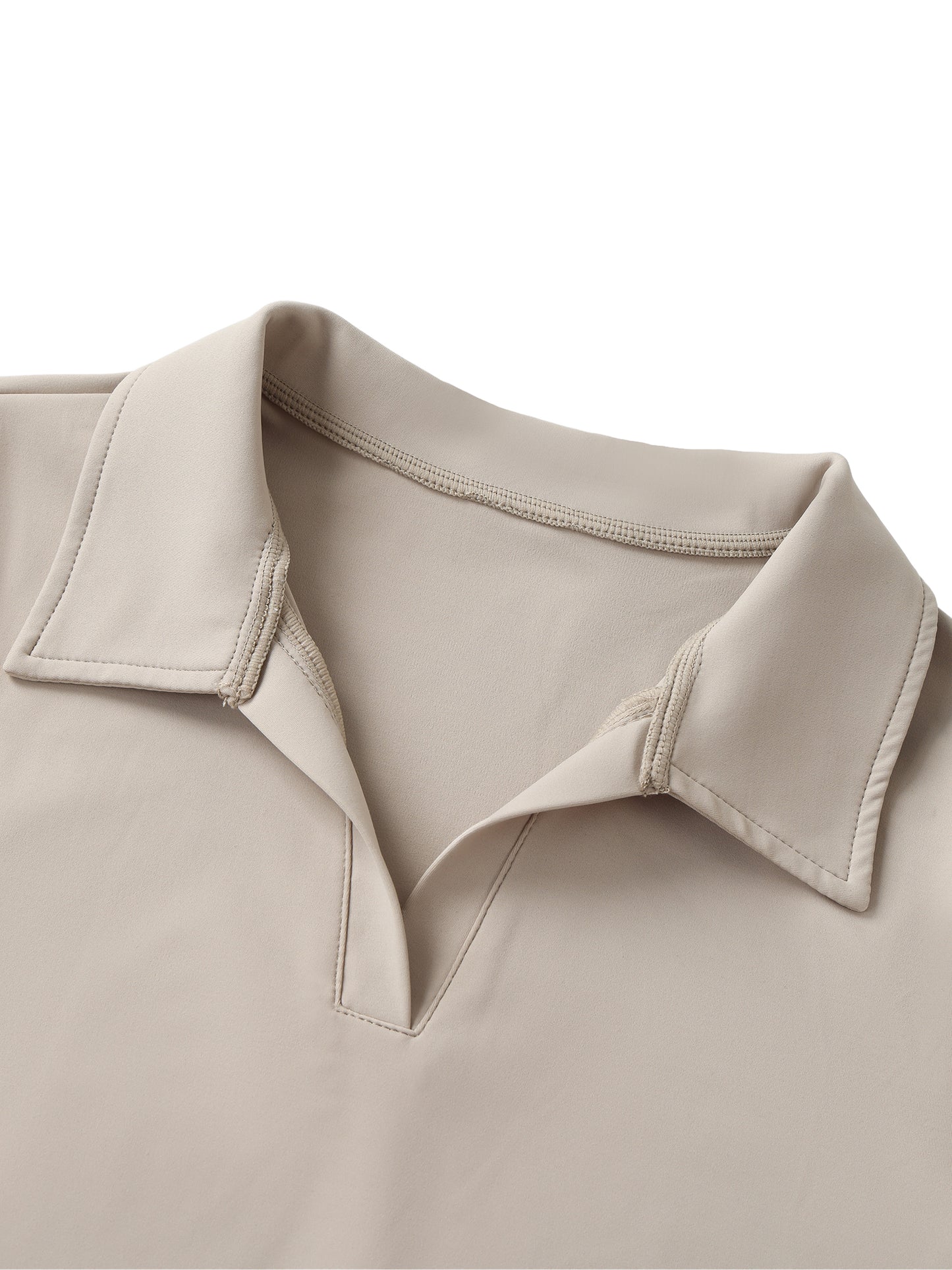 CASHTEDDY Polo Crop Top