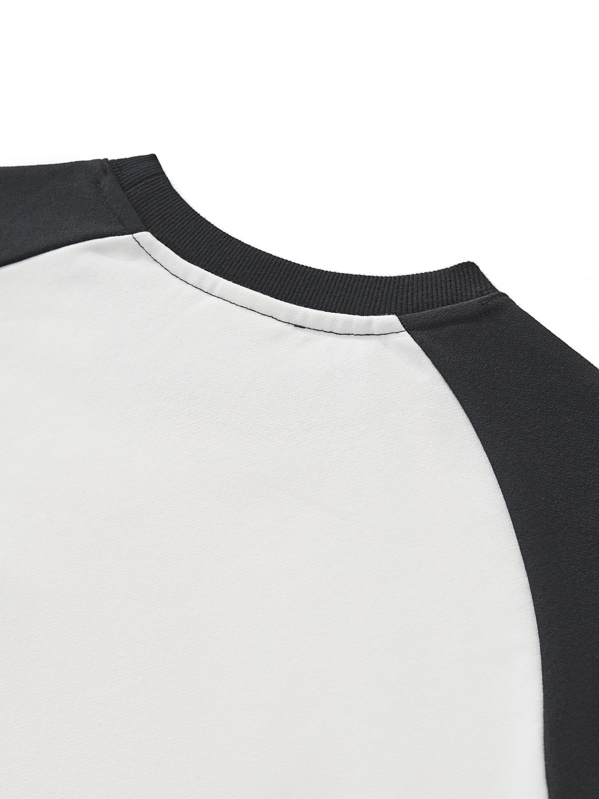 CASHTEDDY Raglan Crop Sweatshirt